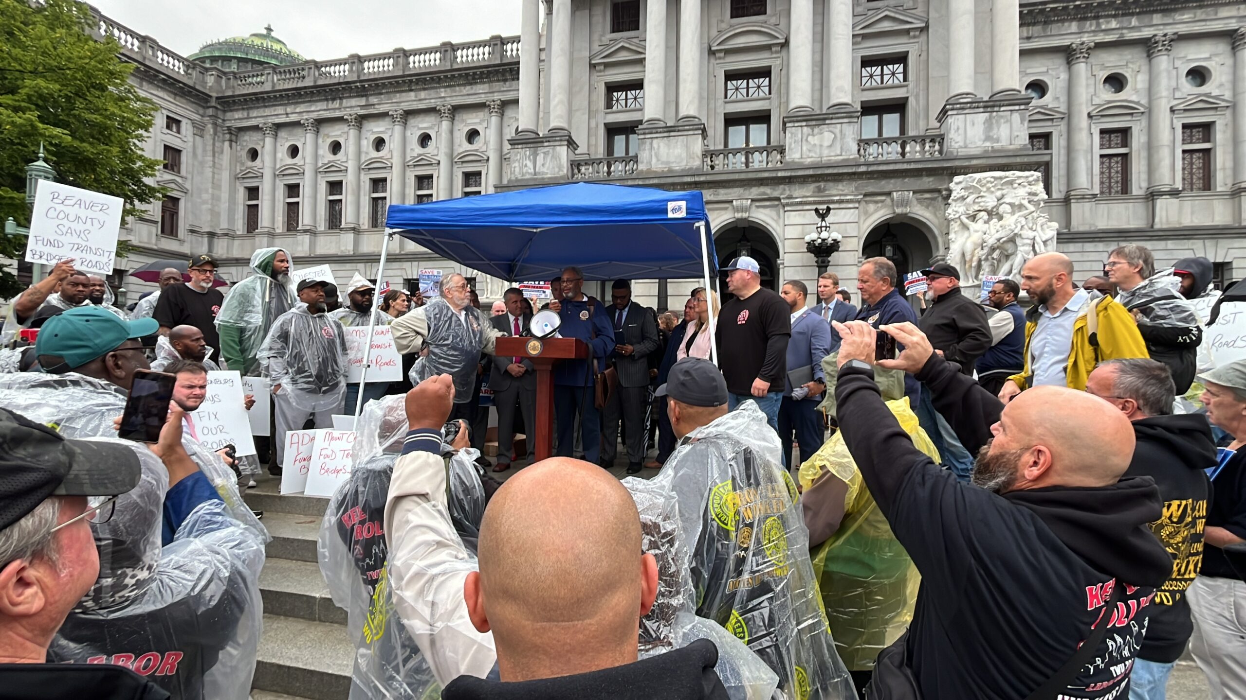 Hundreds rally in Harrisburg to demand State Legislators deliver transit funding
