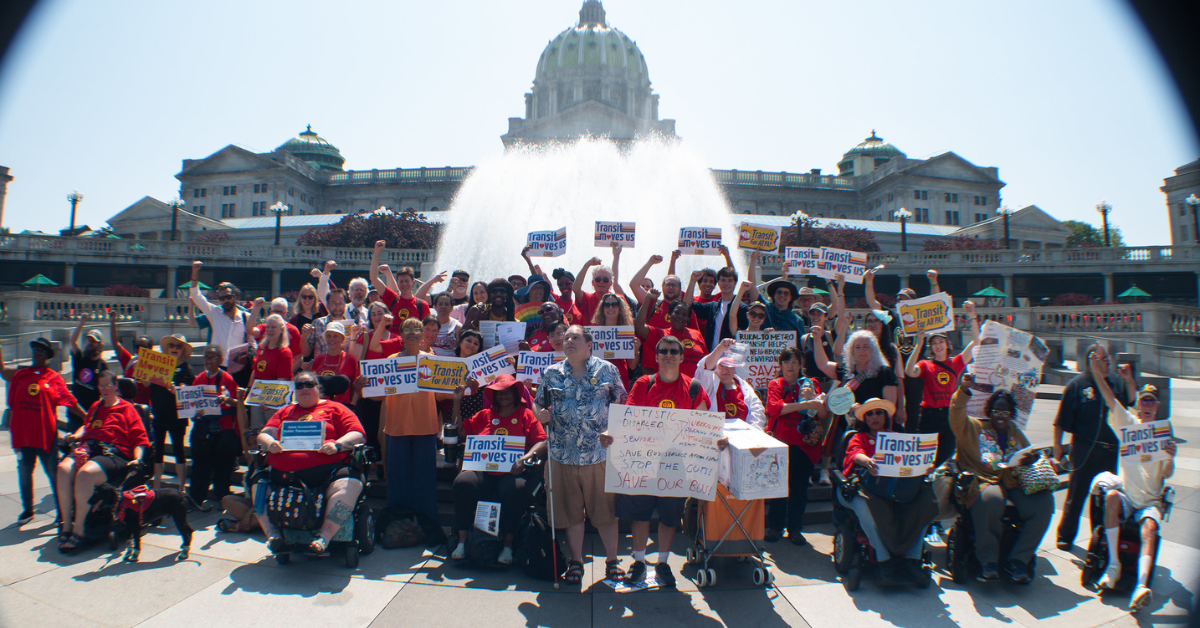 Transit Advocates Flood the Capitol to Push for the Transit for All PA! Funding Package